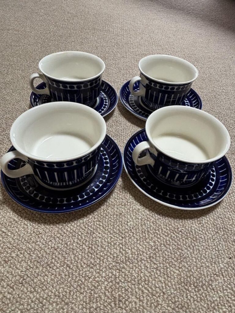 Read more about the article Set of 4 ARABIA Valencia Finland Cup and Saucer