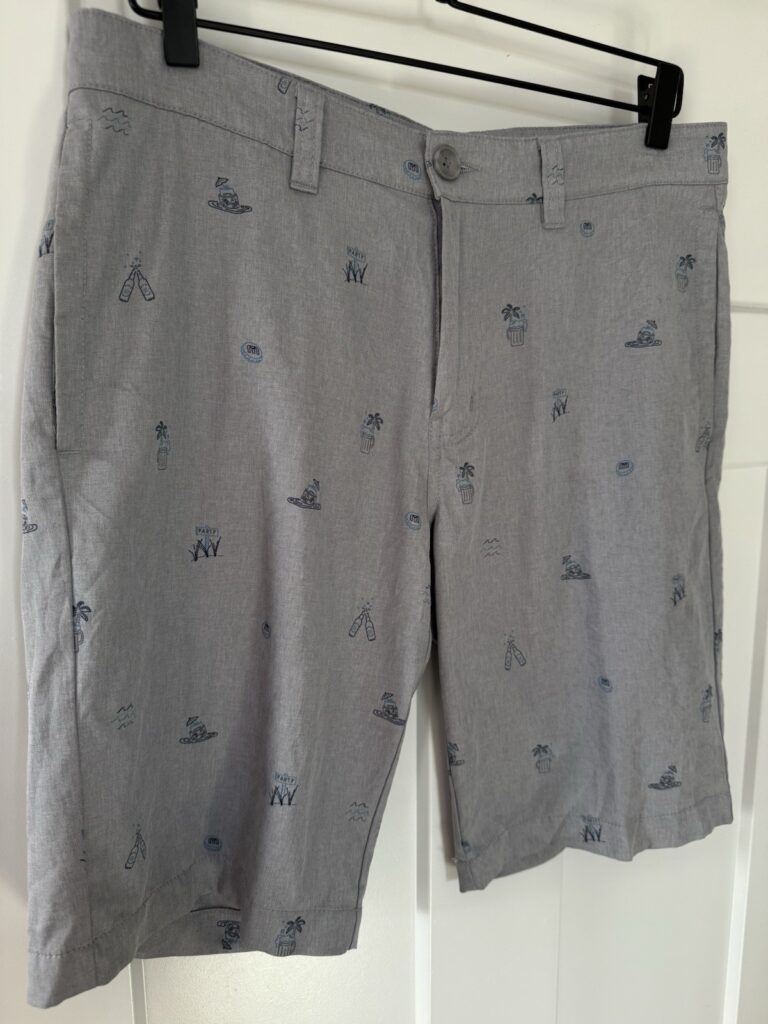 Read more about the article Travis Mathew 32 x 10″ Shipfaced Heather Sleet Performance Golf Shorts Summer