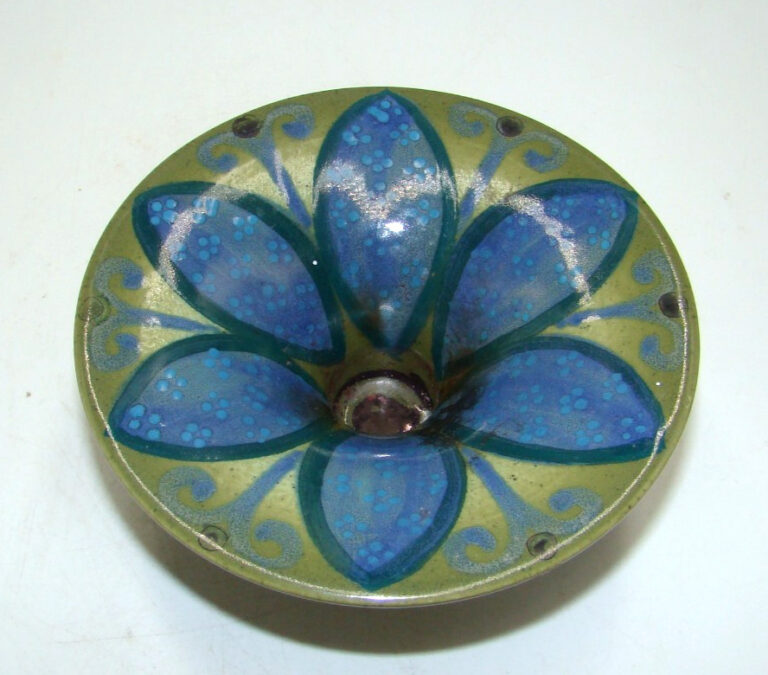 Read more about the article Arabia Of Finland Blue and Green Candle Holder Hiika Liisa Ahola