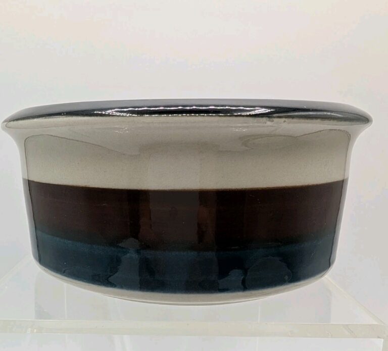 Read more about the article 5 6/8″ Bowl Arabia Finland Kaira Anja Jaatinen-Winquist Blue Brown Black MCM