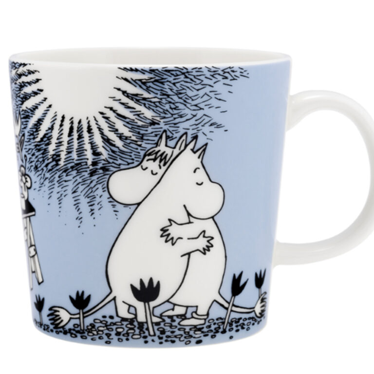 Read more about the article Moomin Arabia Classic Mug 0.3L Love Blue 80th Anniversary Snorkmaiden and Moomin