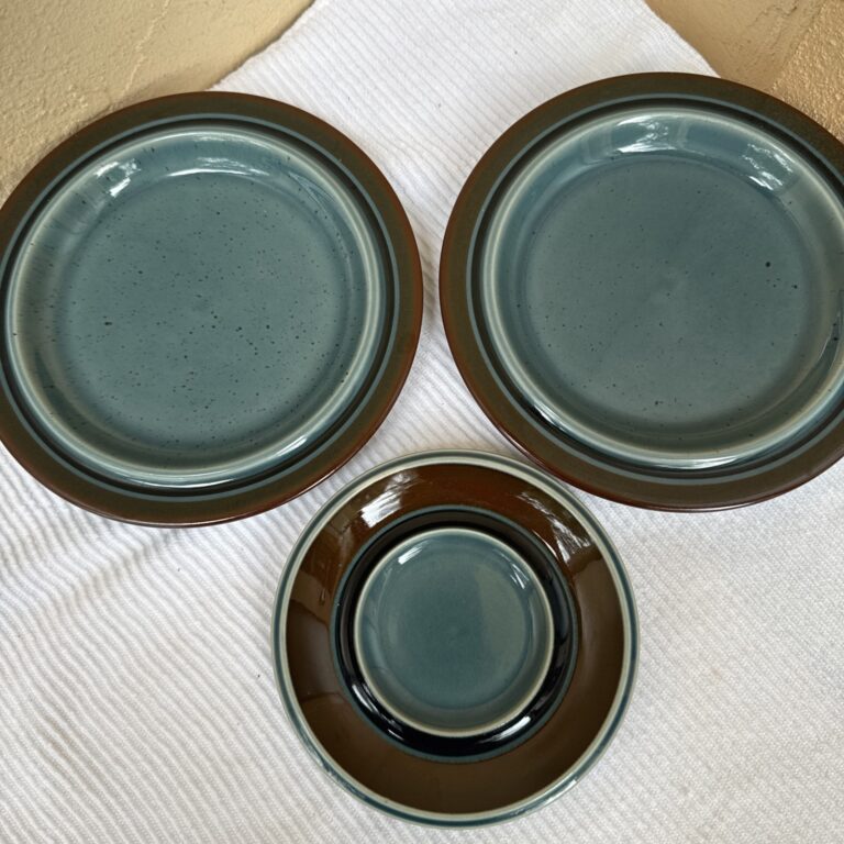 Read more about the article 2 Arabia of Finland MERI BLUE 7 7/8” Salad/Side Plates And One 5 3/4” Saucer