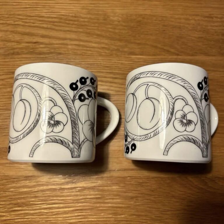 Read more about the article ARABIA Paratiisi Mug Old Logo 350ml 2-Piece Set Black Pair