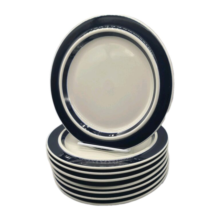 Read more about the article Arabia Of Finland Anemone Blue 10″  Dinner Plates new unused Condition