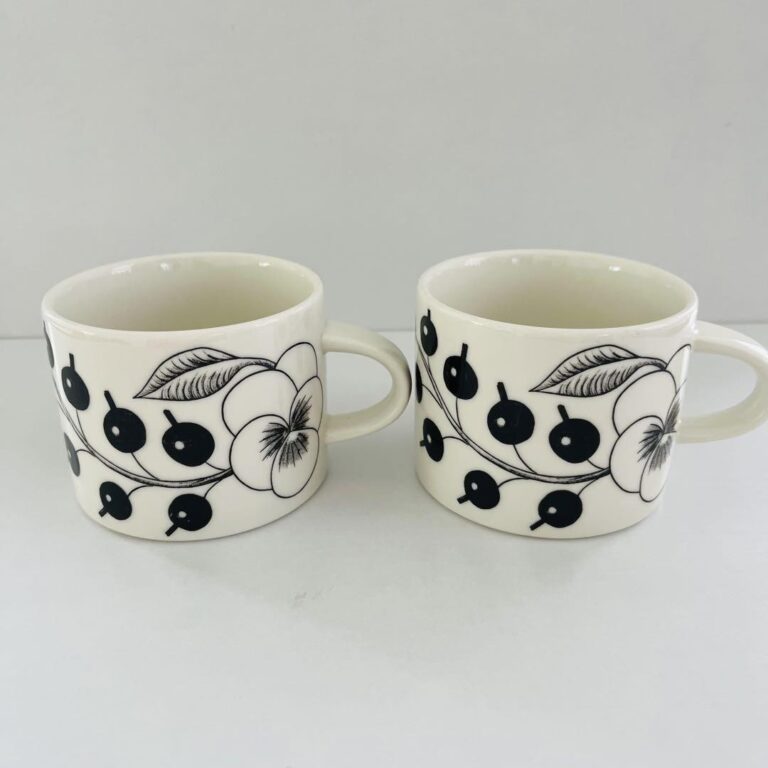 Read more about the article Arabia Paratiisi Black Mug Pair