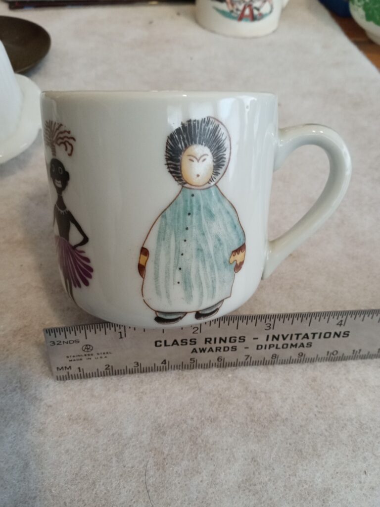 Read more about the article RARE Vintage Arabia Finland Native People Parade Child Cup Mug Anja Juurikkala