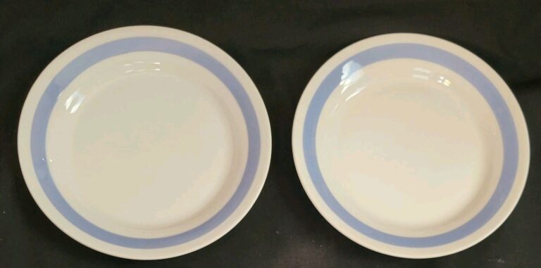 Read more about the article 2 Arabia Ribbons Blue Salad Plates 7.25″ Finland