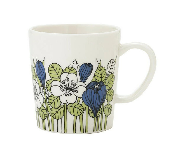 Read more about the article ARABIA Krokus Mug 300ml Green – Microwave Dishwasher and Oven Safe