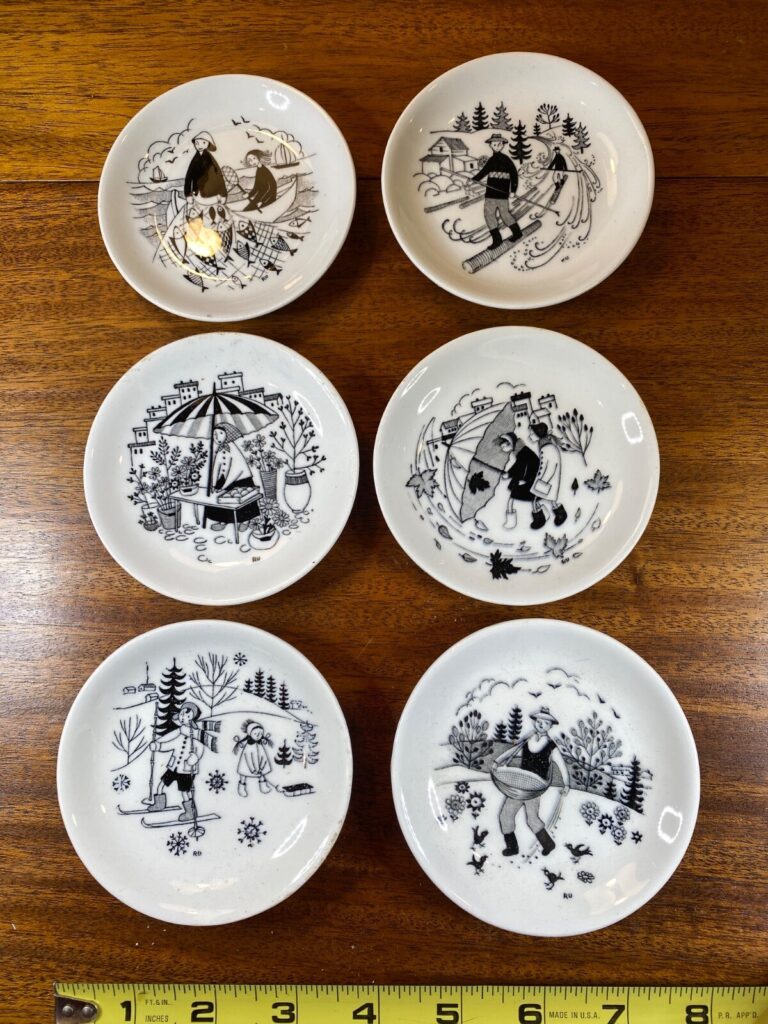 Read more about the article 6 MCM ARABIA Finland Emilia Coasters by Raija Uosikkinen  – Original Boxes