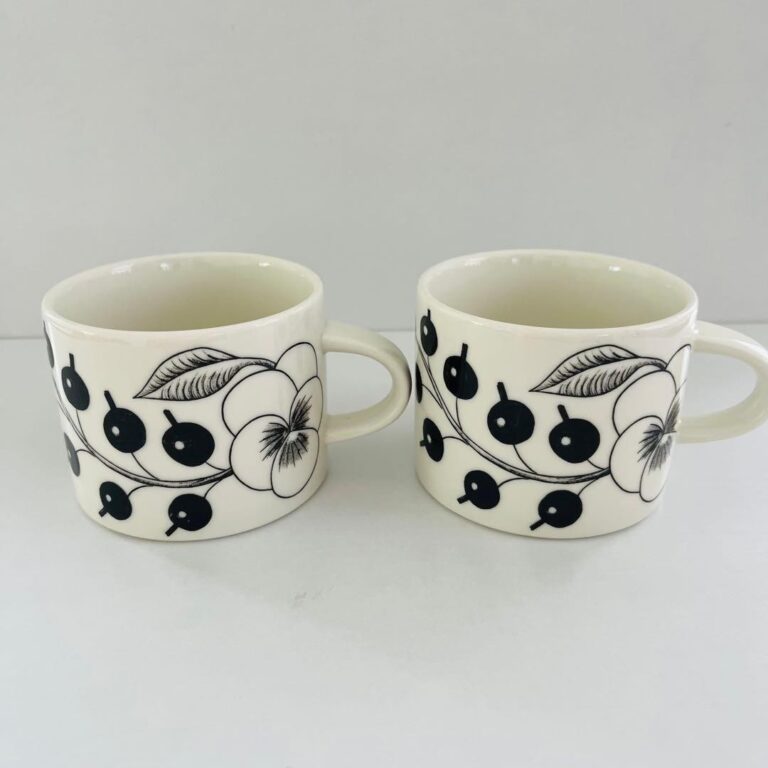 Read more about the article Arabia Paratiisi Black Mug Pair