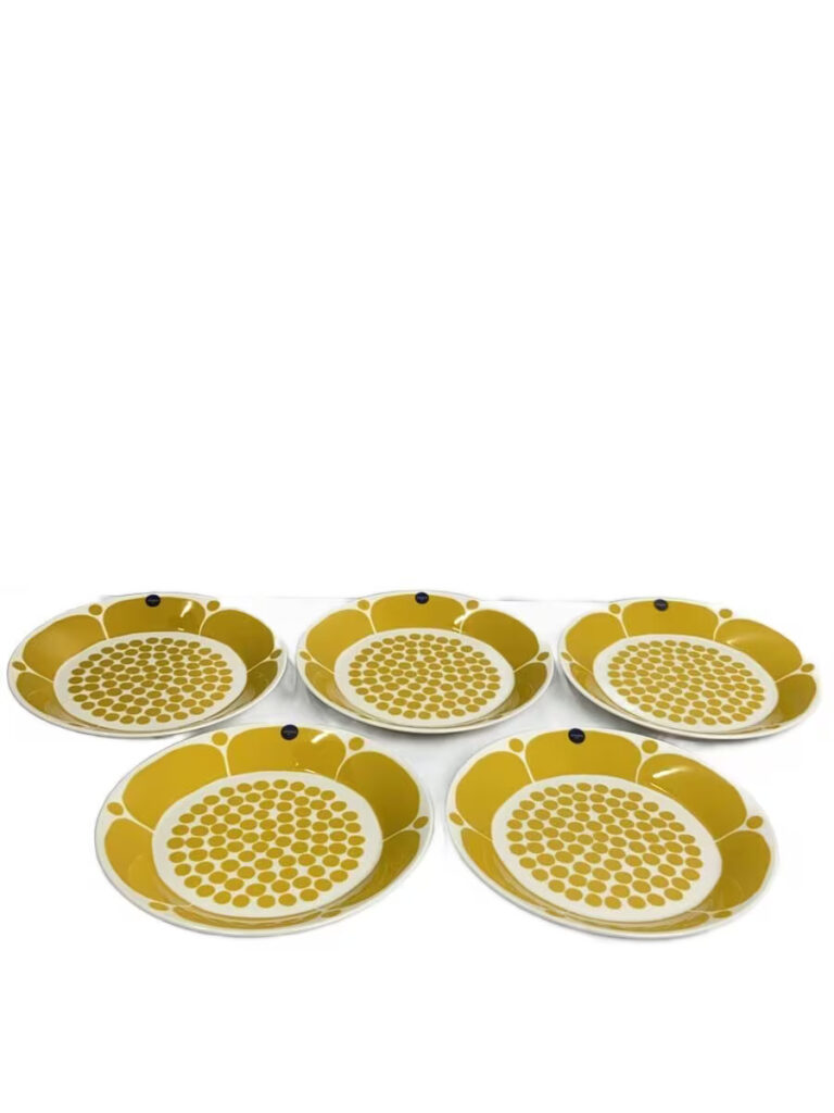 Read more about the article ARABIA plate 5 piece set yellow
