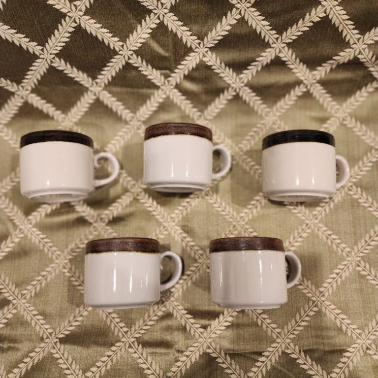 Read more about the article Cups Arabia Finland Karelia Cup  (Set Of 5) Hand Painted