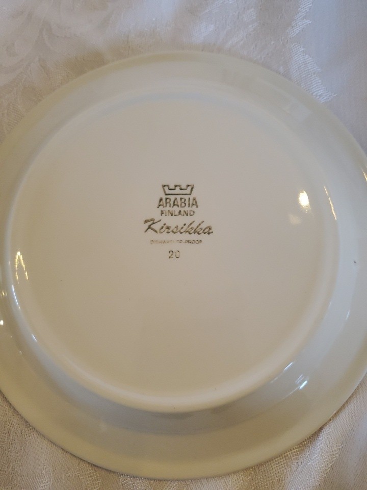 Read more about the article ARABIA OF FINLAND KIRSIKKA bread/dessert Plates Lot Of 18