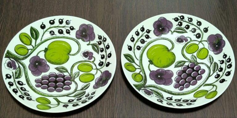 Read more about the article Nearly mint Arabia Paratiisi Plates  8.2 inches (21 cm)  Purple  Set of 2