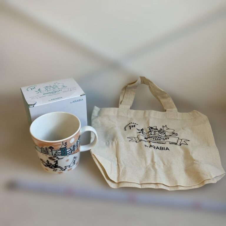 Read more about the article Moomin m11Y ARABIA Valley Park 1st Anniversary Mug and Tote Bag
