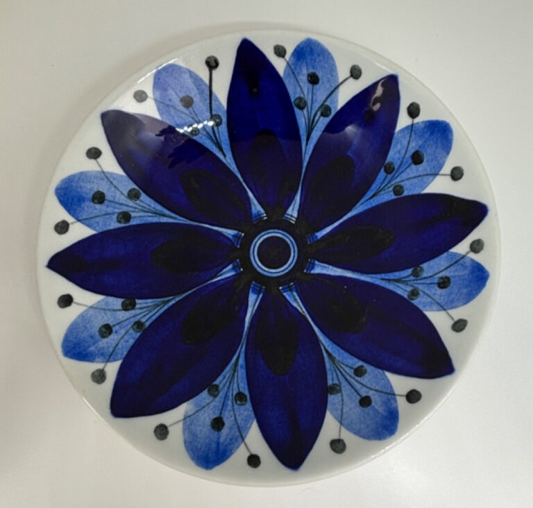 Read more about the article RARE Svea Granlund ARABIA FINLAND Hand Painted Blue MCM Pottery BOWL 1960s #2