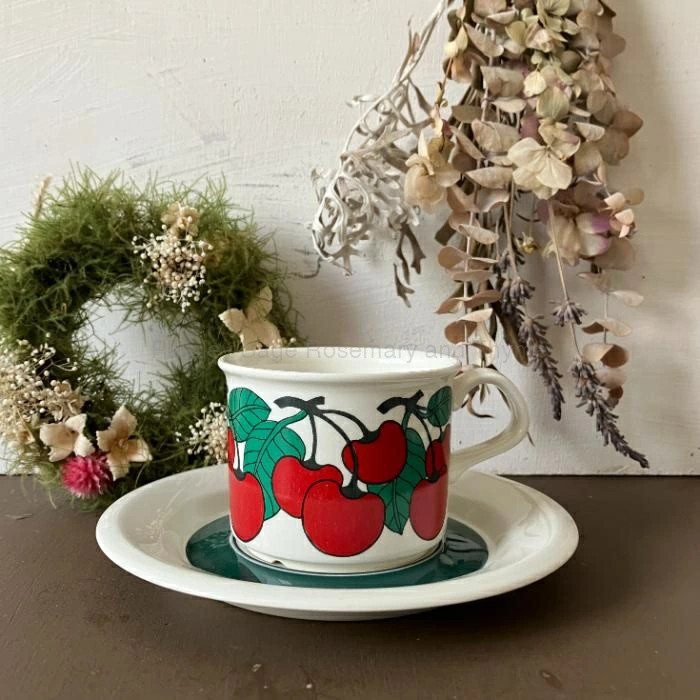 Read more about the article [USED] ARABIA Kirsikka Coffee Cup and Saucer Arabia Kirsikka C/S Cherry [USED