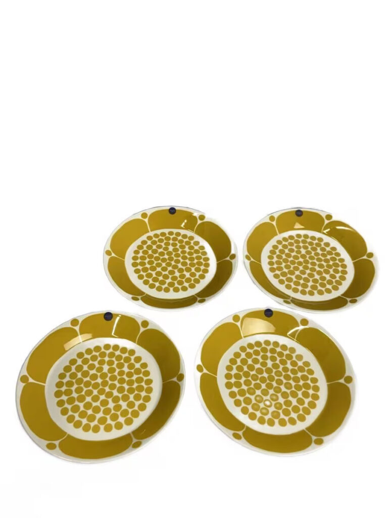 Read more about the article ARABIA plate 4 piece set yellow