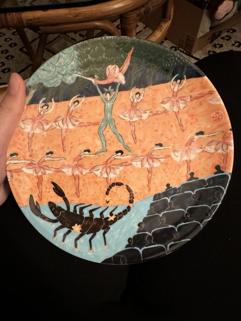 Read more about the article Vtg Arabia Finland Plate Horoscope Zodiac Scorpio Decorative Plate
