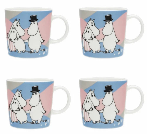 Read more about the article ARABIA Moomin Home at Last Mug 0.3L Home at Last Japan Set 4 US TAX Included