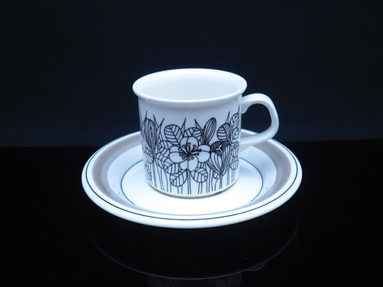 Read more about the article ARABIA/Arabia Krokus/Crocus Cup and Saucer Esteri Tomula/Esteri Tomula Medium