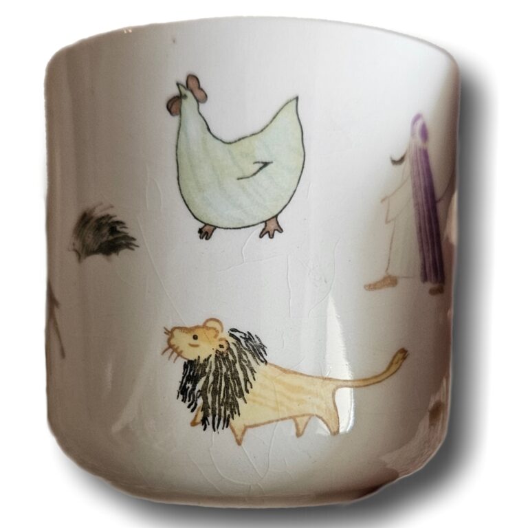 Read more about the article VINTAGE ARABIA of FINLAND Zoo ANIMAL CHILD MUG  Noah’s Ark  Animal Parade 60s