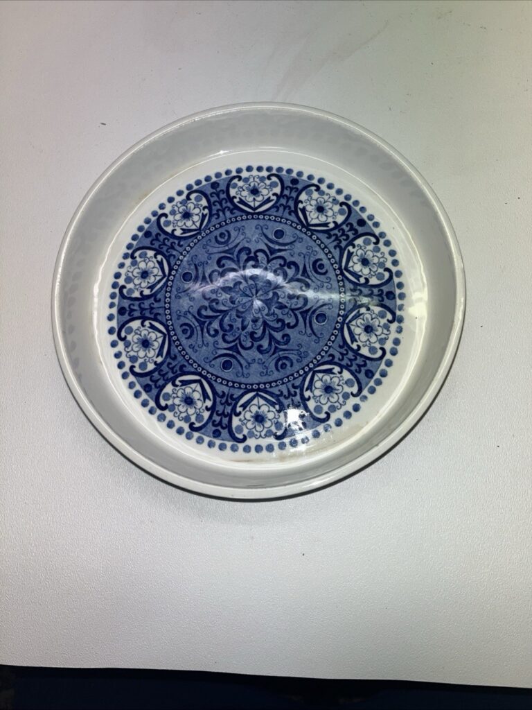 Read more about the article Vintage ARABIA OF FINLAND BLUE Plate Serving Bowl Baking Dish