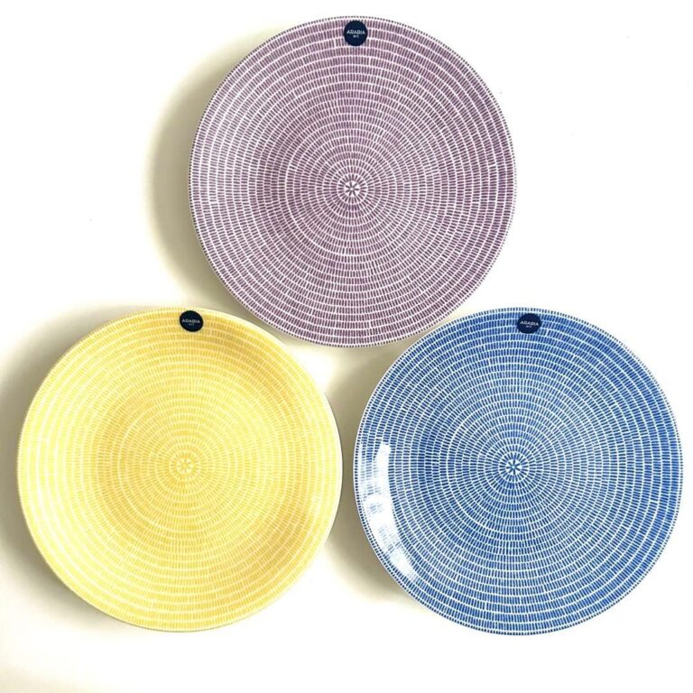 Read more about the article New ARABIA Arabia 24hAVEC Plate 20cm Blue Yellow /Only USA DDP shipping