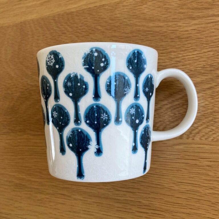 Read more about the article Arabia Byzantium Blue Mug 2008 Christmas Edition Snowflake