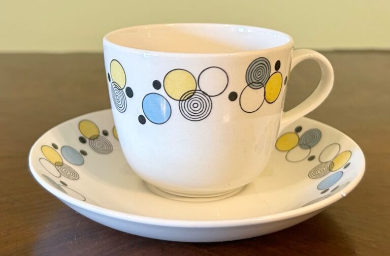 Read more about the article Arabia Finland Pore Cup + Saucer – True MCM! Rare!