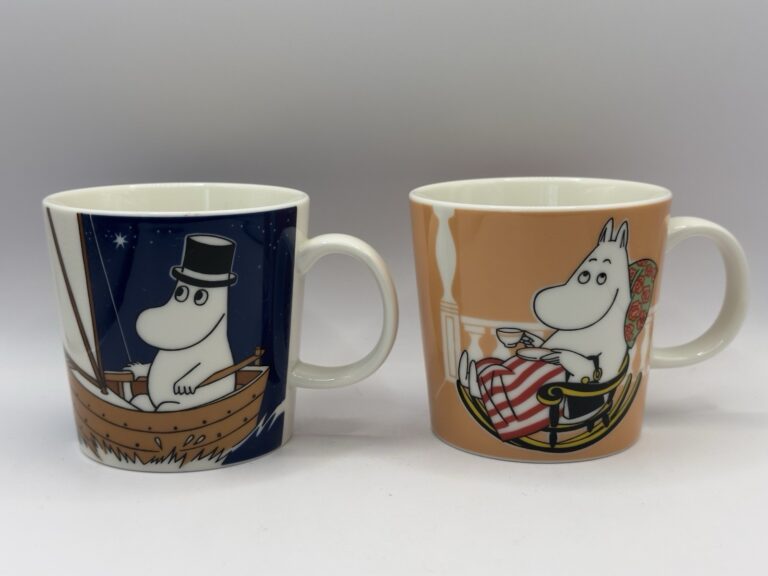 Read more about the article Arabia Finland Moomin Characters Coffee Cups and Mugs Set of 2