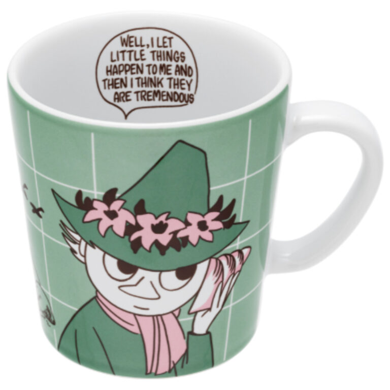 Read more about the article Japan Limited Moomin Arabia official POP Mug 0.28L Snufkin Check Finland Cup New