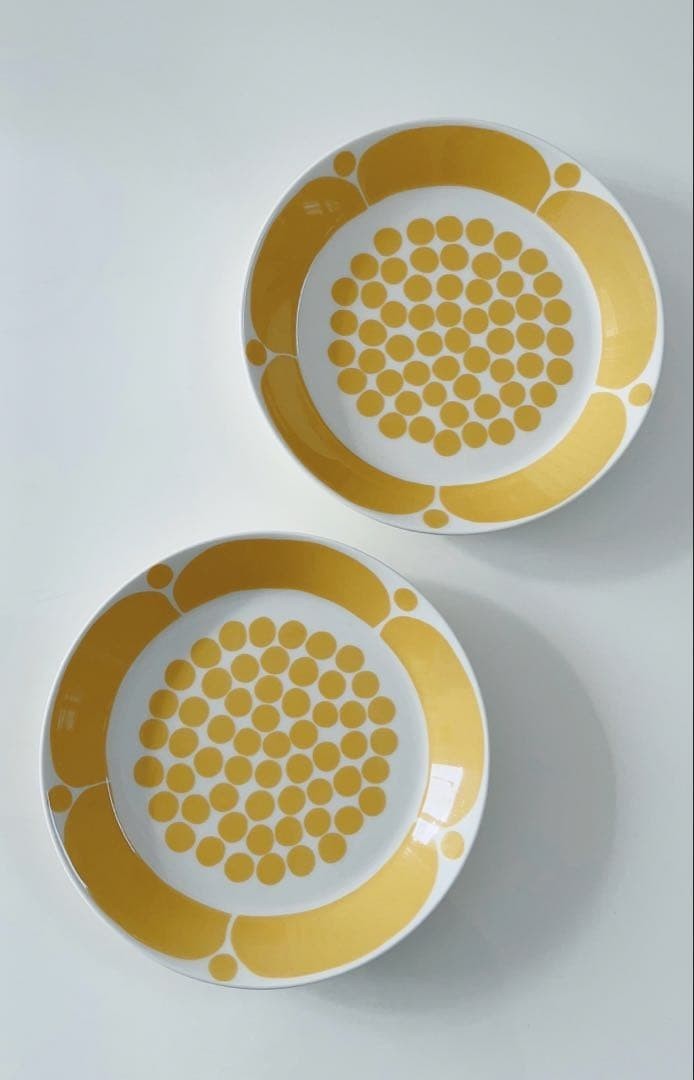 Read more about the article Arabia Sunnuntai Yellow Plate 21cm Pair Set