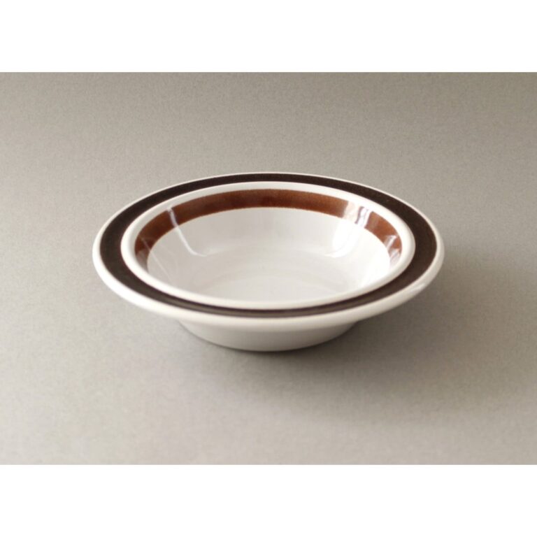 Read more about the article 6 Available – Arabia Finland Rosmarin Soup or Cereal Bowls Brown White